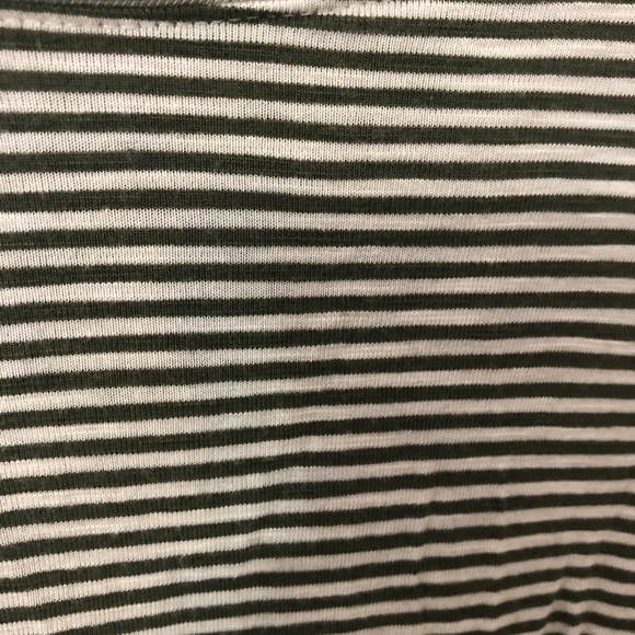 Green and white stripped swing dress - Picture 2 of 4